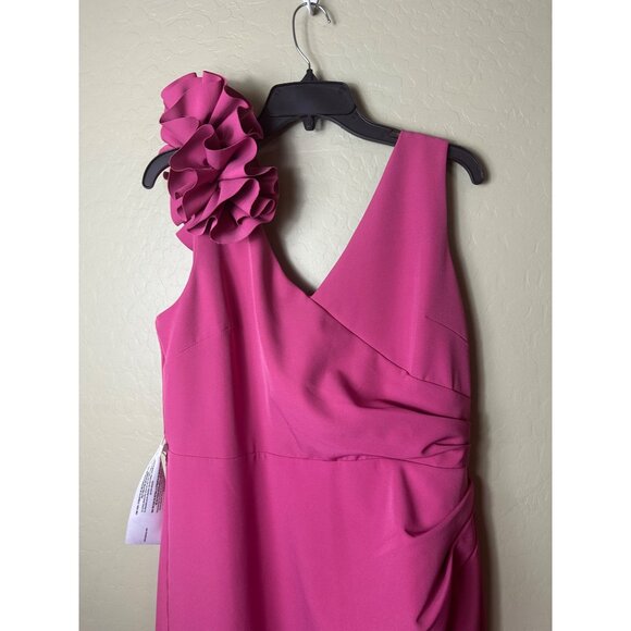 NWT JS Collections Women's Elliot Bateau Neck Gown, Rose Violet Pink SIZE 14 - Picture 3 of 6